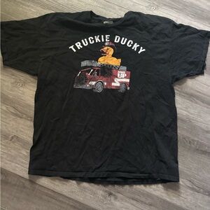 Truckie Ducky Black T-Shirt